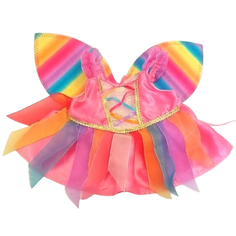 Build A Bear Rainbow Fairy Costume Outfit - Fairycore
